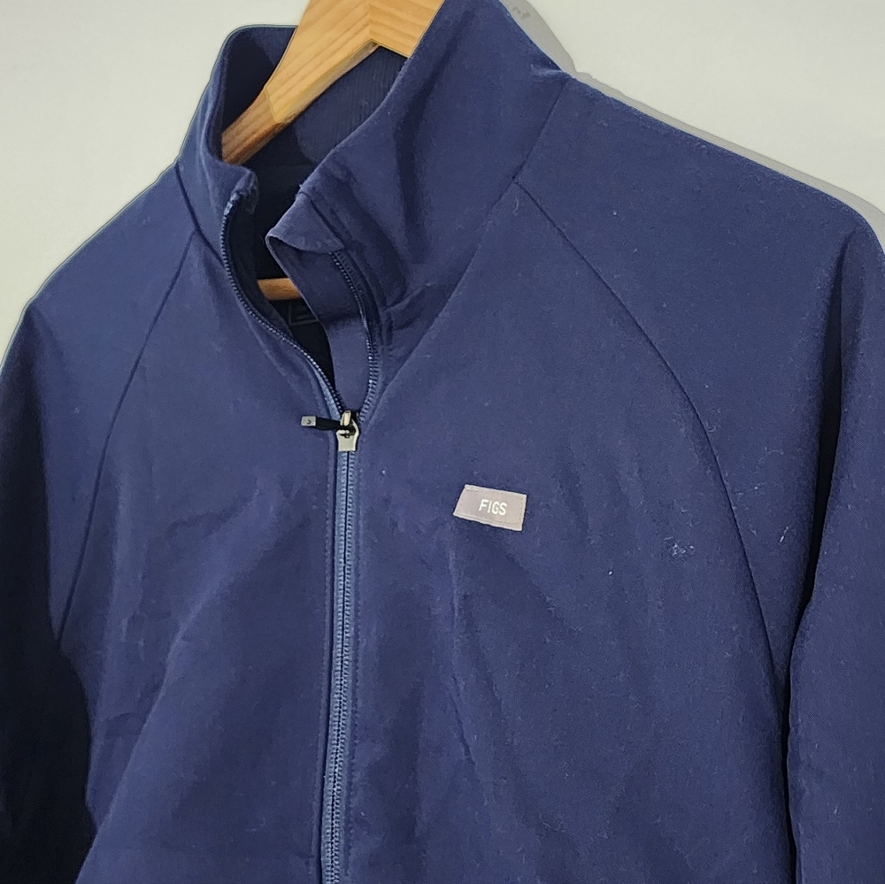 Figs Technical Collection Deep Blue Zip Jacket - image 3